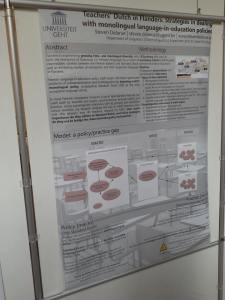 De bewuste poster (foto: Taal- en Letterkunde UGent, Facebook)